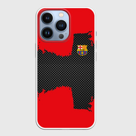 Чехол для iPhone 13 Pro с принтом BARCELONA SPORT RED в Екатеринбурге,  |  | Тематика изображения на принте: football | soccer | барселона