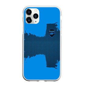 Чехол для iPhone 11 Pro Max матовый с принтом ARSENAL SPORT BLUE в Екатеринбурге, Силикон |  | Тематика изображения на принте: football | soccer | арсенал