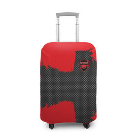 Чехол для чемодана 3D с принтом ARSENAL SPORT RED в Екатеринбурге, 86% полиэфир, 14% спандекс | двустороннее нанесение принта, прорези для ручек и колес | 