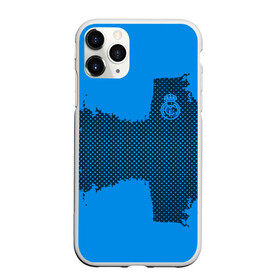 Чехол для iPhone 11 Pro Max матовый с принтом REAL MADRID SPORT BLUE в Екатеринбурге, Силикон |  | Тематика изображения на принте: football | soccer | реал мадрид