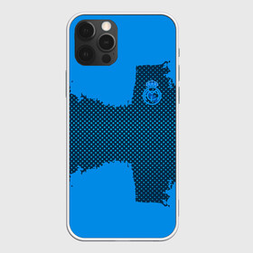 Чехол для iPhone 12 Pro с принтом REAL MADRID SPORT BLUE в Екатеринбурге, силикон | область печати: задняя сторона чехла, без боковых панелей | Тематика изображения на принте: football | soccer | реал мадрид