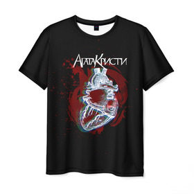 Мужская футболка 3D с принтом Агата Кристи в Екатеринбурге, 100% полиэфир | прямой крой, круглый вырез горловины, длина до линии бедер | Тематика изображения на принте: 