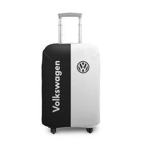 Чехол для чемодана 3D с принтом Volkswagen в Екатеринбурге, 86% полиэфир, 14% спандекс | двустороннее нанесение принта, прорези для ручек и колес | volkswagen | авто | автомобиль | вольксваген | лого | машина | фолькс ваген | фольксваген | эмблема