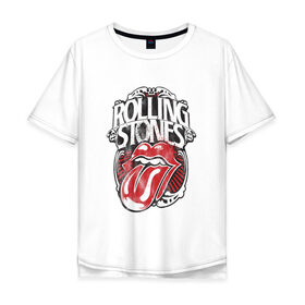 Мужская футболка хлопок Oversize с принтом The Rolling Stones в Екатеринбурге, 100% хлопок | свободный крой, круглый ворот, “спинка” длиннее передней части | the rolling stones | бродяги | вольные странники | группа | катящиеся камни | кит ричардс | мик джаггер | рок | рок н ролл | ролинг | роллинг | рон вуд | стоун | стоунз | стоунс | чарли уоттс