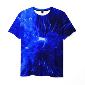 Мужская футболка 3D с принтом Небесная материя в Екатеринбурге, 100% полиэфир | прямой крой, круглый вырез горловины, длина до линии бедер | 