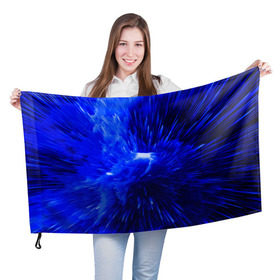 Флаг 3D с принтом Небесная материя в Екатеринбурге, 100% полиэстер | плотность ткани — 95 г/м2, размер — 67 х 109 см. Принт наносится с одной стороны | 