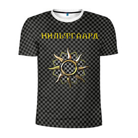 Мужская футболка 3D спортивная с принтом Гвинт: нильфгаард в Екатеринбурге, 100% полиэстер с улучшенными характеристиками | приталенный силуэт, круглая горловина, широкие плечи, сужается к линии бедра | Тематика изображения на принте: ведьмак | гвинт | нильфгаард | черное солнце | эмгыр
