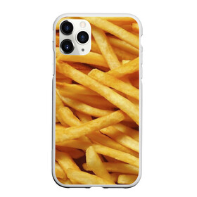 Чехол для iPhone 11 Pro Max матовый с принтом Картошка фри в Екатеринбурге, Силикон |  | вкусная | еда | жареный | желтый | закуска | картофель | картофеля | картоха | картошка | картошки | палки | палочки | полоски | фас фуд | фаст фуд | фастфуд | фасфуд | фвсфут | фри