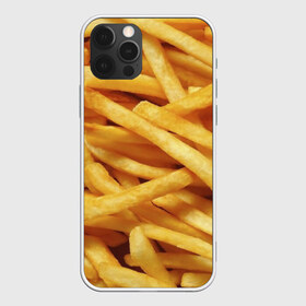 Чехол для iPhone 12 Pro Max с принтом Картошка фри в Екатеринбурге, Силикон |  | вкусная | еда | жареный | желтый | закуска | картофель | картофеля | картоха | картошка | картошки | палки | палочки | полоски | фас фуд | фаст фуд | фастфуд | фасфуд | фвсфут | фри