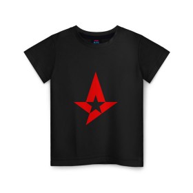 Детская футболка хлопок с принтом Team Astralis в Екатеринбурге, 100% хлопок | круглый вырез горловины, полуприлегающий силуэт, длина до линии бедер | astralis