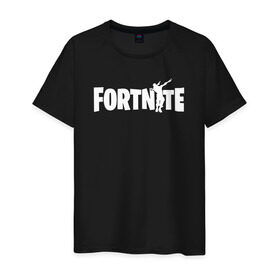 Мужская футболка хлопок с принтом Dab Fortnite в Екатеринбурге, 100% хлопок | прямой крой, круглый вырез горловины, длина до линии бедер, слегка спущенное плечо. | fortnite | фортнайт