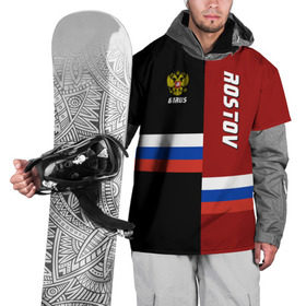 Накидка на куртку 3D с принтом ROSTOV (Ростов) в Екатеринбурге, 100% полиэстер |  | Тематика изображения на принте: 