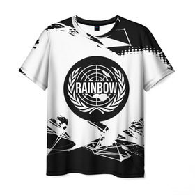 Мужская футболка 3D с принтом Rainbow Six Siege в Екатеринбурге, 100% полиэфир | прямой крой, круглый вырез горловины, длина до линии бедер | 