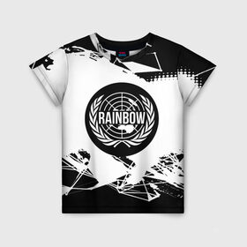 Детская футболка 3D с принтом Rainbow Six Siege в Екатеринбурге, 100% гипоаллергенный полиэфир | прямой крой, круглый вырез горловины, длина до линии бедер, чуть спущенное плечо, ткань немного тянется | Тематика изображения на принте: 
