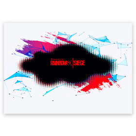 Поздравительная открытка с принтом RAINBOW SIX SIEGE в Екатеринбурге, 100% бумага | плотность бумаги 280 г/м2, матовая, на обратной стороне линовка и место для марки
 | Тематика изображения на принте: action | game | rainbow six siege | tom clancys | игры | радуга | том кленси | шутер