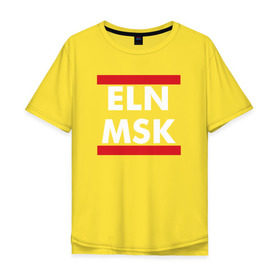 Мужская футболка хлопок Oversize с принтом Elon Musk в Екатеринбурге, 100% хлопок | свободный крой, круглый ворот, “спинка” длиннее передней части | elon musk | spacex | илон маск | космос | марс | спейс икс
