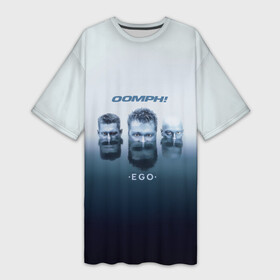 Платье-футболка 3D с принтом OOMPH в Екатеринбурге,  |  | electronic body musi | neue deutsche hrte | oomph | андреас крэп | антитезис | группа | деро гои | индастриал | крэп | метал | оомпх | оомрн | роберт флюкс | рок | синтез | тезис | флюкс