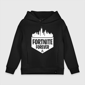 Детское худи Oversize хлопок с принтом Fortnite Forever в Екатеринбурге, френч-терри — 70% хлопок, 30% полиэстер. Мягкий теплый начес внутри —100% хлопок | боковые карманы, эластичные манжеты и нижняя кромка, капюшон на магнитной кнопке | Тематика изображения на принте: battle | epic | forever | fortnite | games | royale | битва | королевская | королей | лого | логотип | навсегда | фартнайт | форева | фортнайт | фортнит | эмблема | эпик