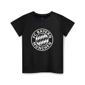 Детская футболка хлопок с принтом FC Bayern Munchen в Екатеринбурге, 100% хлопок | круглый вырез горловины, полуприлегающий силуэт, длина до линии бедер | bayern | football | munchen | бавария | байерн | мюнхен | мюнхенская