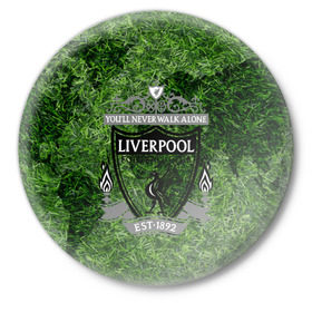 Значок с принтом Championship Liverpool в Екатеринбурге,  металл | круглая форма, металлическая застежка в виде булавки | football | soccer | ливерпуль
