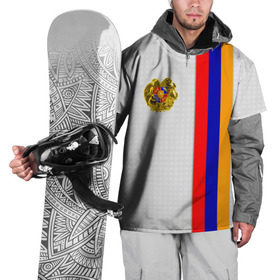 Накидка на куртку 3D с принтом I Love Armenia в Екатеринбурге, 100% полиэстер |  | armenia | армения | герб армении | ереван | флаг армении