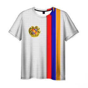 Мужская футболка 3D с принтом I Love Armenia в Екатеринбурге, 100% полиэфир | прямой крой, круглый вырез горловины, длина до линии бедер | armenia | армения | герб армении | ереван | флаг армении