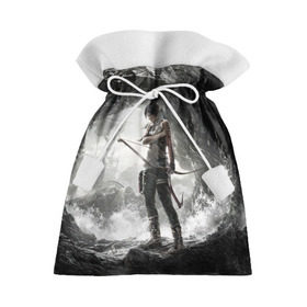 Подарочный 3D мешок с принтом Tomb Raider в Екатеринбурге, 100% полиэстер | Размер: 29*39 см | Тематика изображения на принте: croft | lara | raider | tomb | гробниц | игра | крофт | лара | расхитительница