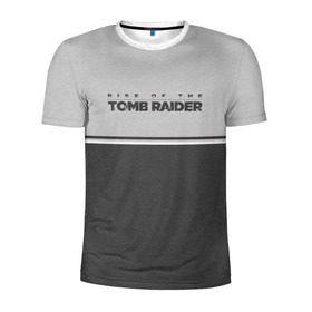 Мужская футболка 3D спортивная с принтом Rise of the Tomb Raider в Екатеринбурге, 100% полиэстер с улучшенными характеристиками | приталенный силуэт, круглая горловина, широкие плечи, сужается к линии бедра | croft | lara | raider | tomb | гробниц | игра | крофт | лара | расхитительница