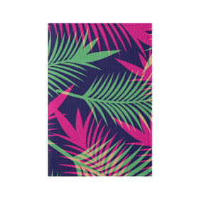 Обложка для паспорта матовая кожа с принтом Листья Пальмы в Екатеринбурге, натуральная матовая кожа | размер 19,3 х 13,7 см; прозрачные пластиковые крепления | весна | джунгли | для весны | для лета | лес | лето | листья | текстура | тропики | тропический | цветы