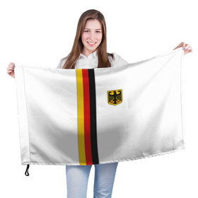 Флаг 3D с принтом I Love Germany в Екатеринбурге, 100% полиэстер | плотность ткани — 95 г/м2, размер — 67 х 109 см. Принт наносится с одной стороны | 