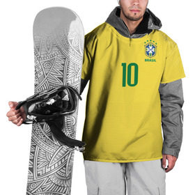 Накидка на куртку 3D с принтом Неймар 2018 домашняя в Екатеринбурге, 100% полиэстер |  | brazil | cup champions | league | neymar | world | бразилия | неймар