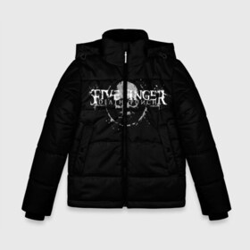 Зимняя куртка для мальчиков 3D с принтом Five Finger Death Punch 3 в Екатеринбурге, ткань верха — 100% полиэстер; подклад — 100% полиэстер, утеплитель — 100% полиэстер | длина ниже бедра, удлиненная спинка, воротник стойка и отстегивающийся капюшон. Есть боковые карманы с листочкой на кнопках, утяжки по низу изделия и внутренний карман на молнии. 

Предусмотрены светоотражающий принт на спинке, радужный светоотражающий элемент на пуллере молнии и на резинке для утяжки | 5fdp | ffdp | five finger death punch