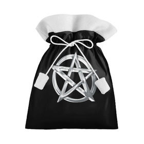 Подарочный 3D мешок с принтом Пентаграмма в Екатеринбурге, 100% полиэстер | Размер: 29*39 см | звезда | знаки | круг | магия | оккультизм | пентаграмма | пентакль | символы | сокральность | эзотерика