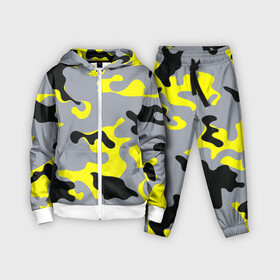 Детский костюм 3D с принтом Yellow camouflage в Екатеринбурге,  |  | camouflage | камуфляж | комуфляж