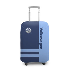 Чехол для чемодана 3D с принтом Volkswagen в Екатеринбурге, 86% полиэфир, 14% спандекс | двустороннее нанесение принта, прорези для ручек и колес | volkswagen | авто | автомобиль | вольксваген | лого | машина | фолькс ваген | фольксваген | эмблема