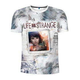 Мужская футболка 3D спортивная с принтом Max. Life is Strange. в Екатеринбурге, 100% полиэстер с улучшенными характеристиками | приталенный силуэт, круглая горловина, широкие плечи, сужается к линии бедра | макс | странная жизнь