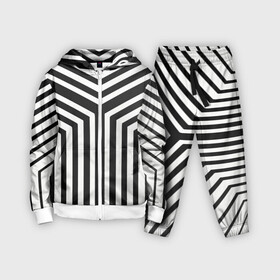 Детский костюм 3D с принтом Кибер Зебра в Екатеринбурге,  |  | black and white stripes | geometry | vest | zebra | геометрия | зебра | тельняшка | черно белая полоска