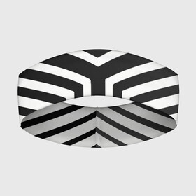 Повязка на голову 3D с принтом Кибер Зебра в Екатеринбурге,  |  | Тематика изображения на принте: black and white stripes | geometry | vest | zebra | геометрия | зебра | тельняшка | черно белая полоска