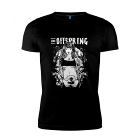 Мужская футболка премиум с принтом The Offspring в Екатеринбурге, 92% хлопок, 8% лайкра | приталенный силуэт, круглый вырез ворота, длина до линии бедра, короткий рукав | offspring | офспринг | оффспринг | рок