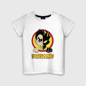 Детская футболка хлопок с принтом The Offspring в Екатеринбурге, 100% хлопок | круглый вырез горловины, полуприлегающий силуэт, длина до линии бедер | the offspring | офспринг | оффспринг | рок