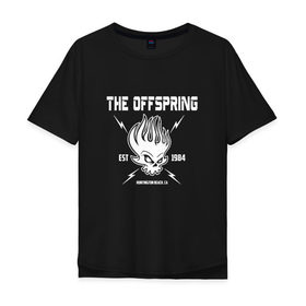 Мужская футболка хлопок Oversize с принтом The Offspring est 1984 в Екатеринбурге, 100% хлопок | свободный крой, круглый ворот, “спинка” длиннее передней части | offspring | офспринг | оффспринг | рок