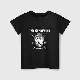 Детская футболка хлопок с принтом The Offspring est 1984 в Екатеринбурге, 100% хлопок | круглый вырез горловины, полуприлегающий силуэт, длина до линии бедер | offspring | офспринг | оффспринг | рок