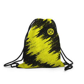 Рюкзак-мешок 3D с принтом FC Borussia Dortmund в Екатеринбурге, 100% полиэстер | плотность ткани — 200 г/м2, размер — 35 х 45 см; лямки — толстые шнурки, застежка на шнуровке, без карманов и подкладки | боруссия | дортмунд