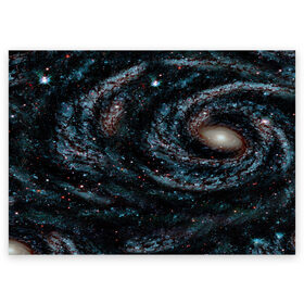 Поздравительная открытка с принтом Галактика в Екатеринбурге, 100% бумага | плотность бумаги 280 г/м2, матовая, на обратной стороне линовка и место для марки
 | abstraction | cosmos | nebula | space | star | universe | абстракция | вселенная | звезды | космос | мир | планеты
