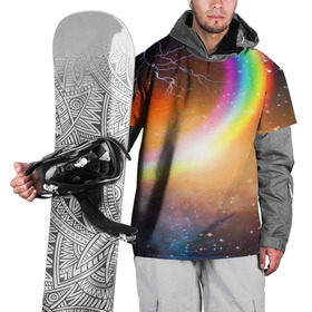 Накидка на куртку 3D с принтом Радуга в космосе в Екатеринбурге, 100% полиэстер |  | abstraction | cosmos | nebula | space | star | universe | абстракция | вселенная | звезды | космос | мир | планеты