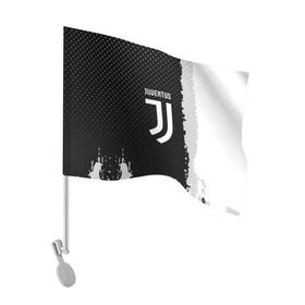 Флаг для автомобиля с принтом JUVENTUS в Екатеринбурге, 100% полиэстер | Размер: 30*21 см | football | soccer | ювентус