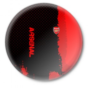 Значок с принтом Arsenal sport в Екатеринбурге,  металл | круглая форма, металлическая застежка в виде булавки | Тематика изображения на принте: 