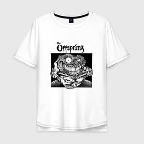 Мужская футболка хлопок Oversize с принтом The Offspring в Екатеринбурге, 100% хлопок | свободный крой, круглый ворот, “спинка” длиннее передней части | 