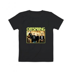 Детская футболка хлопок с принтом Группа The Offspring в Екатеринбурге, 100% хлопок | круглый вырез горловины, полуприлегающий силуэт, длина до линии бедер | offspring | офспринг | оффспринг | рок