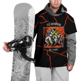 Накидка на куртку 3D с принтом The Offspring в Екатеринбурге, 100% полиэстер |  | Тематика изображения на принте: 